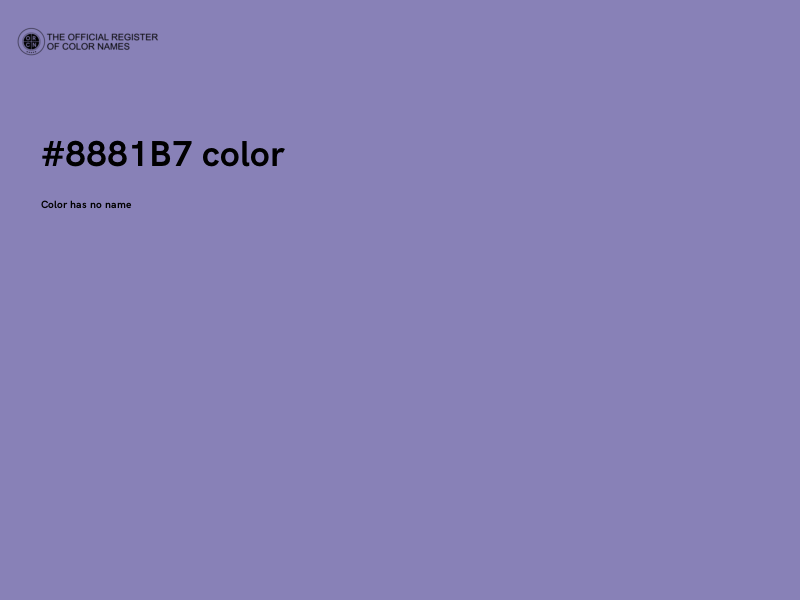 #8881B7 color image