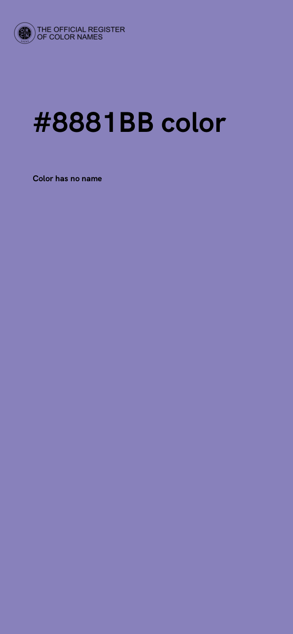 #8881BB color image