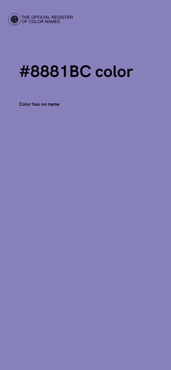 #8881BC color image