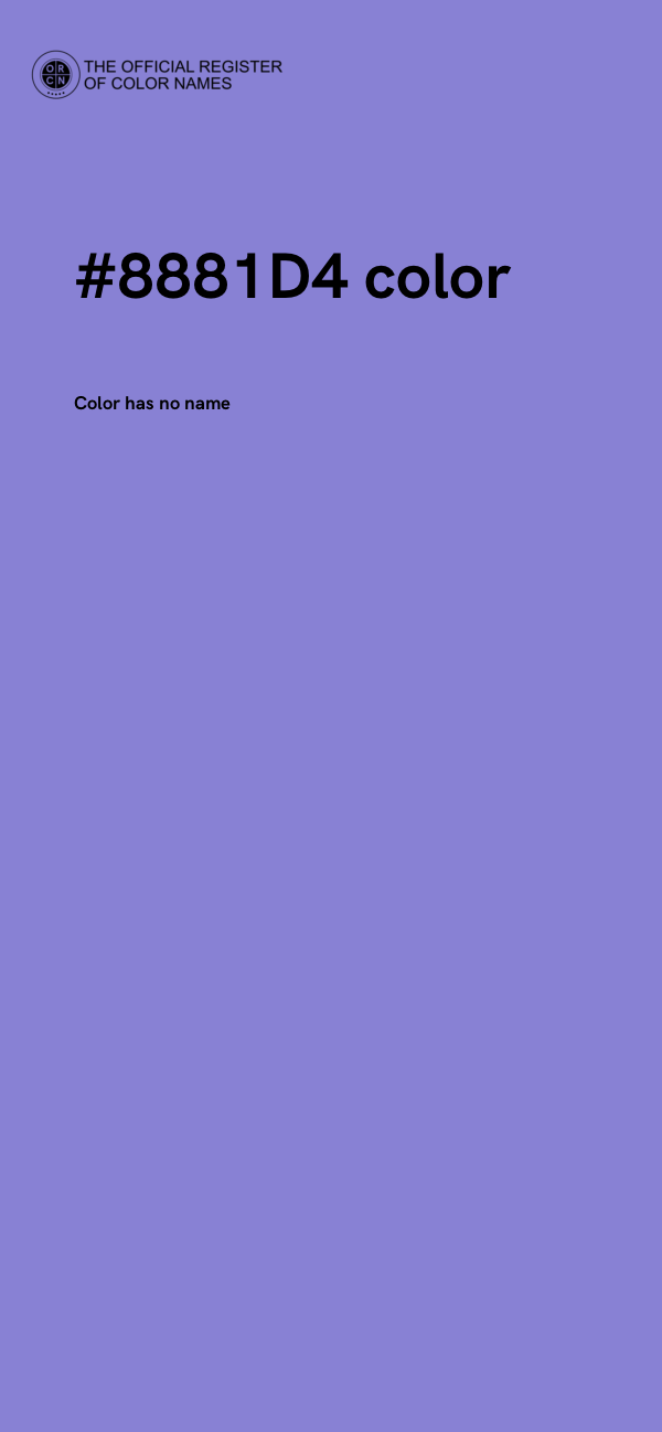 #8881D4 color image