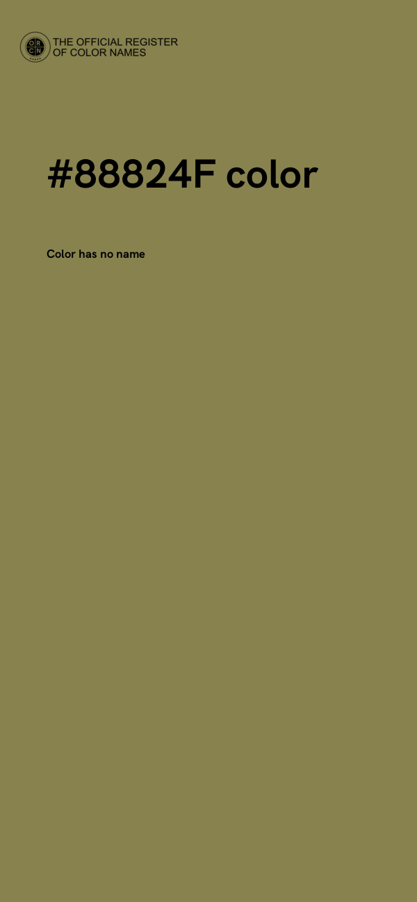 #88824F color image