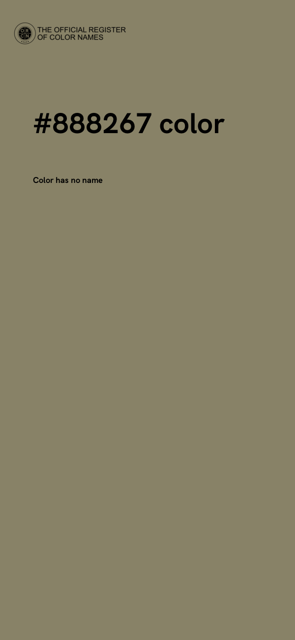 #888267 color image