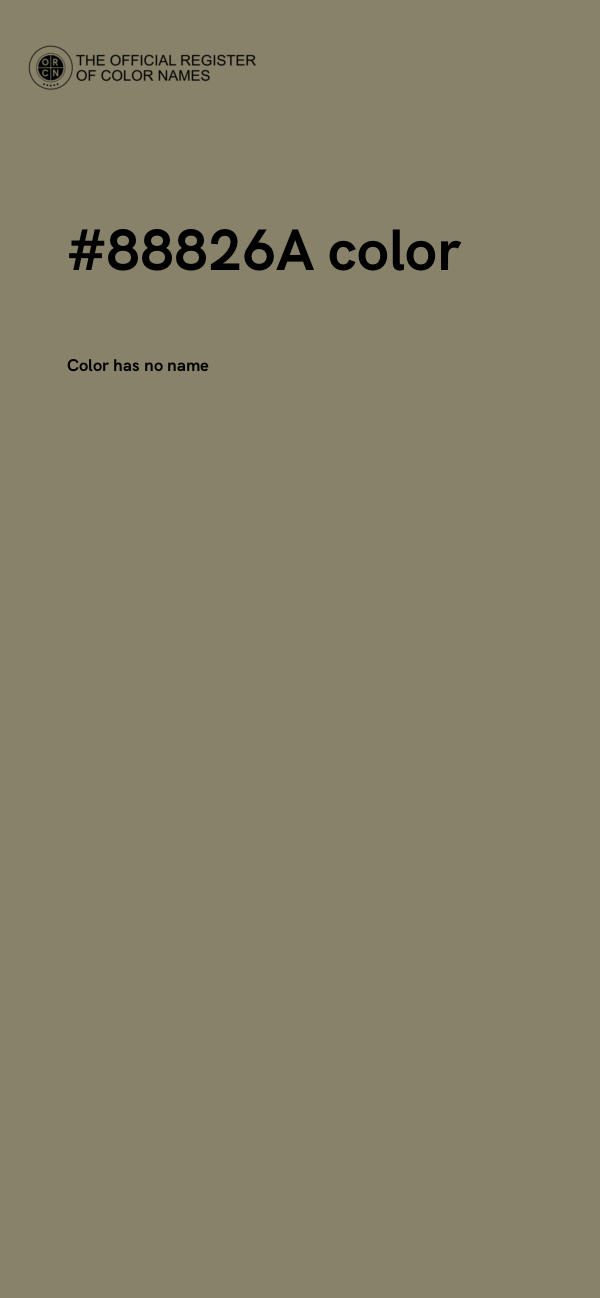 #88826A color image