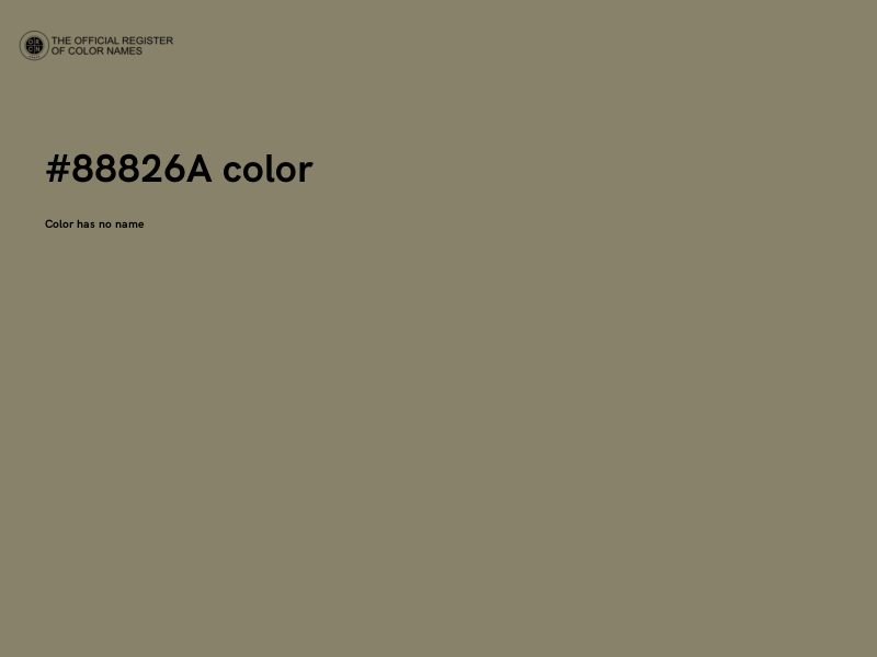 #88826A color image