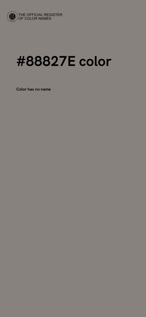 #88827E color image