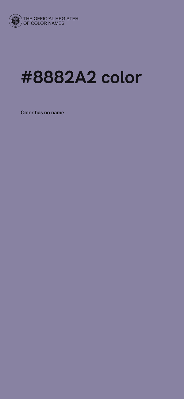 #8882A2 color image