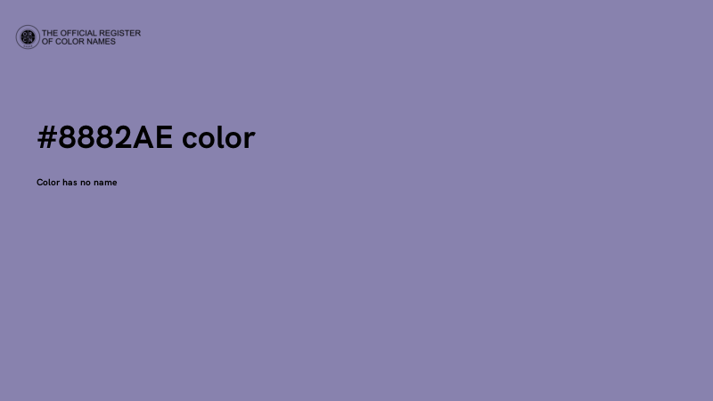 #8882AE color image