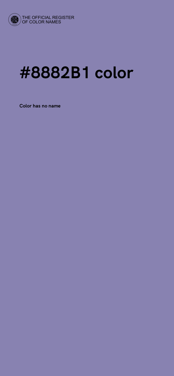 #8882B1 color image