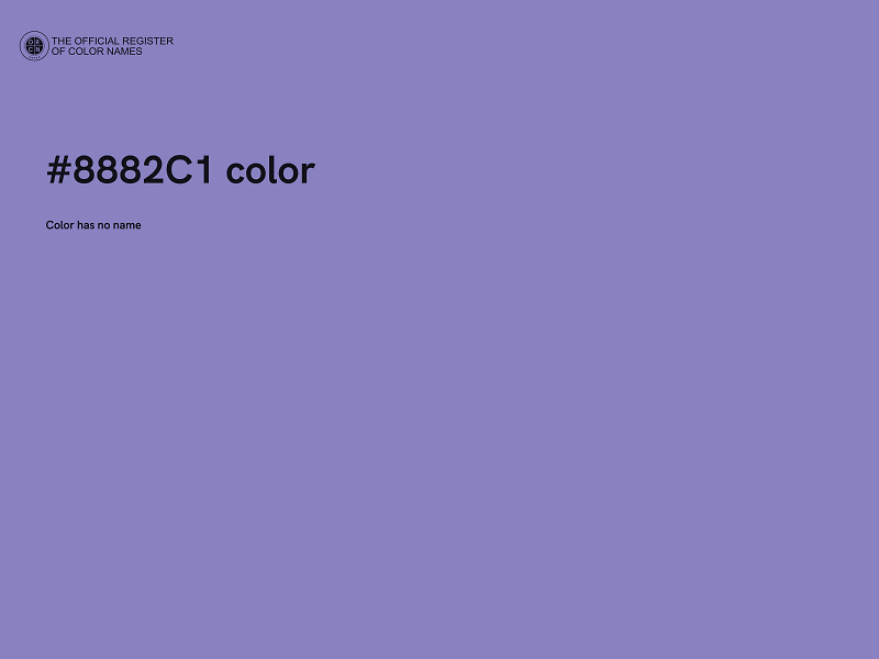 #8882C1 color image