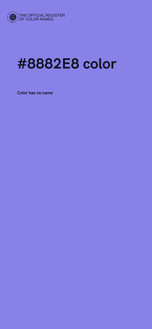 #8882E8 color image