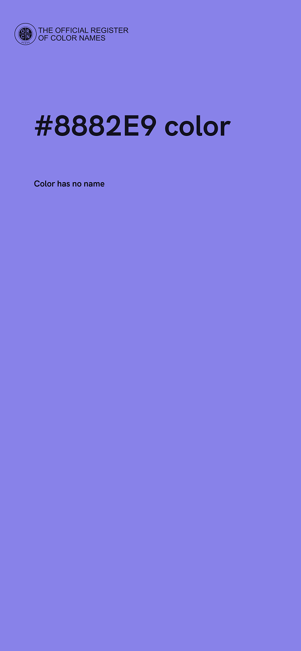 #8882E9 color image