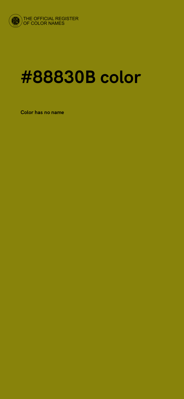 #88830B color image