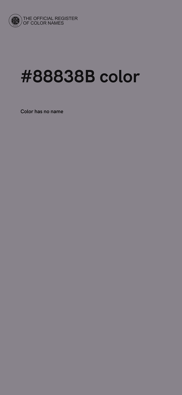 #88838B color image