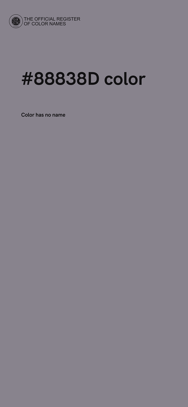 #88838D color image