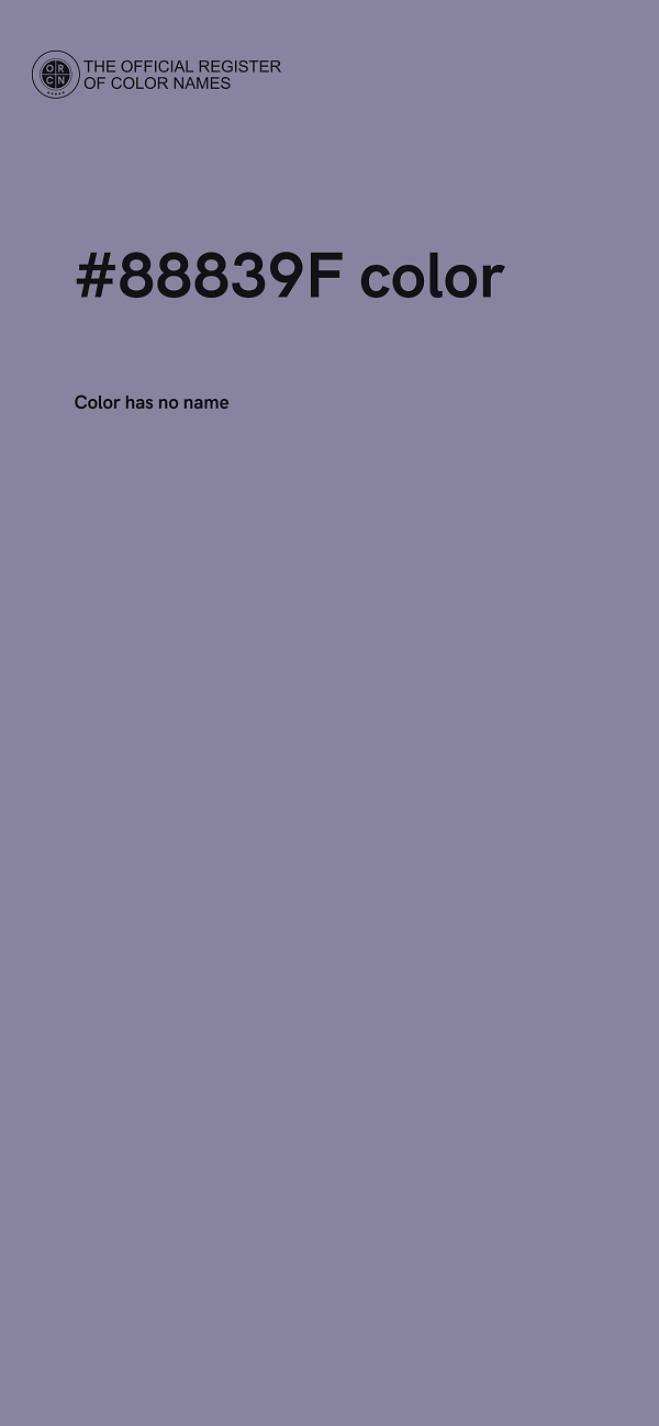 #88839F color image