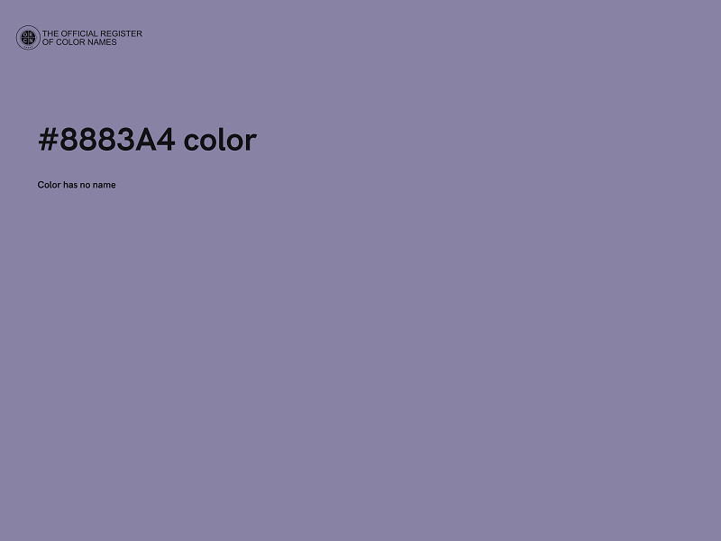 #8883A4 color image