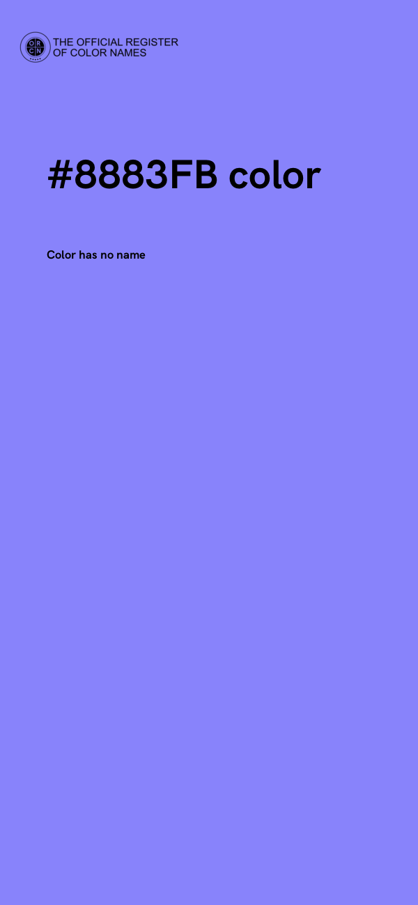 #8883FB color image