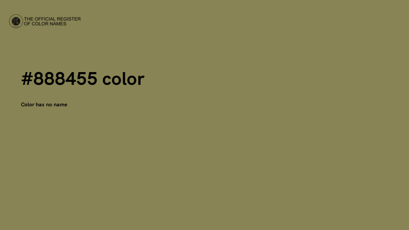 #888455 color image