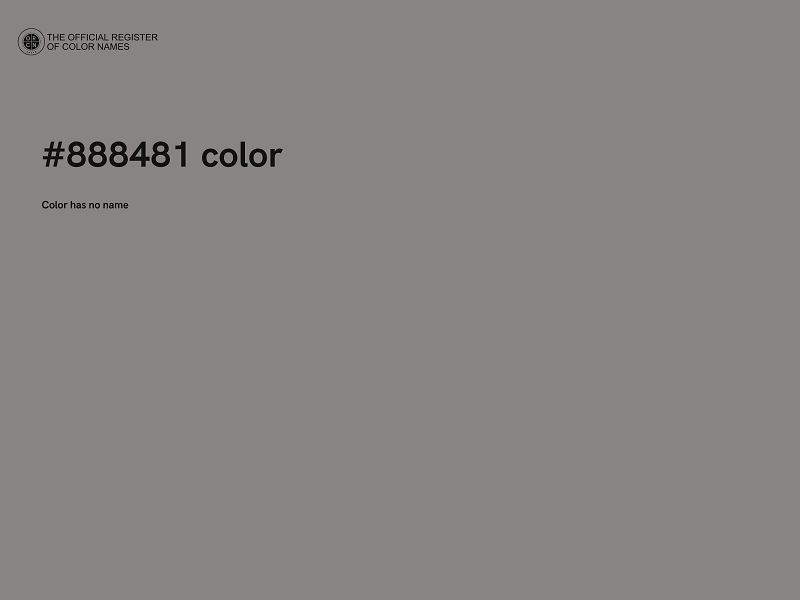 #888481 color image