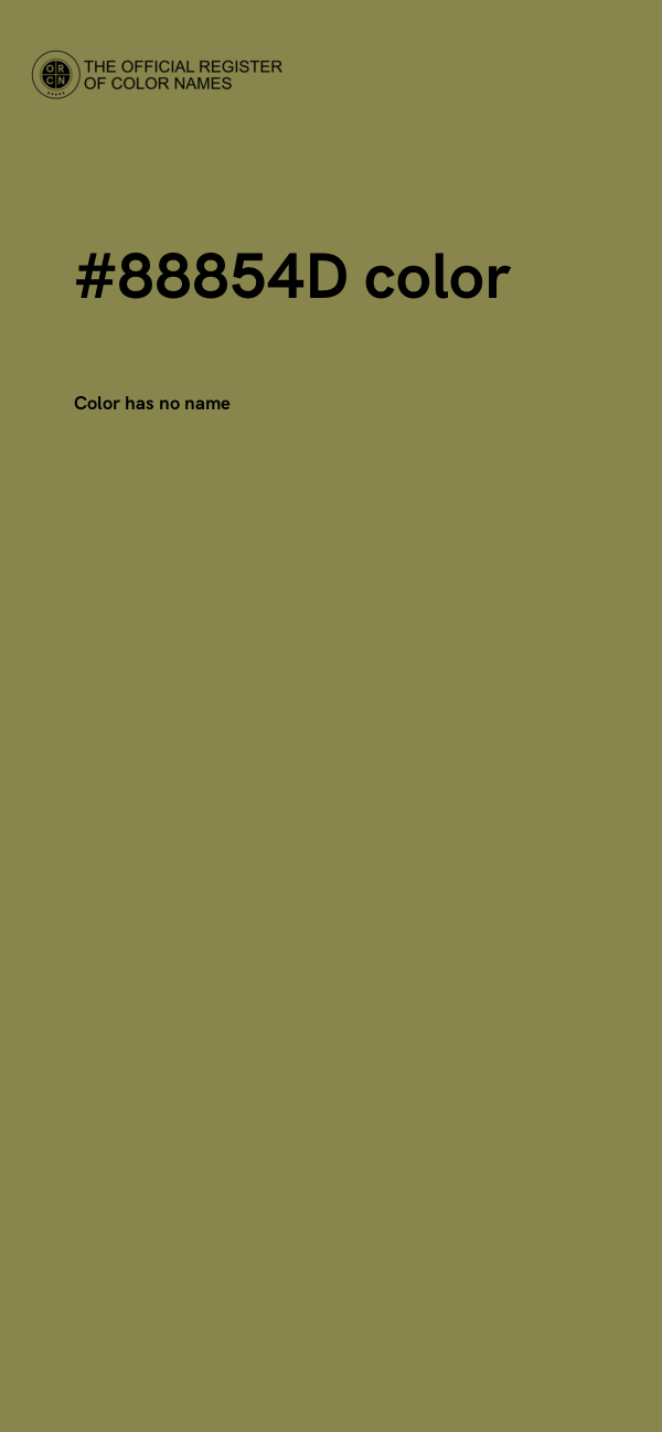 #88854D color image