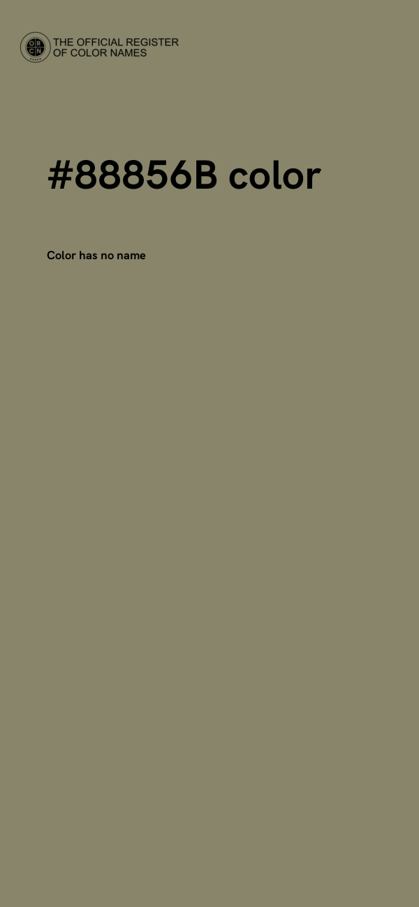 #88856B color image