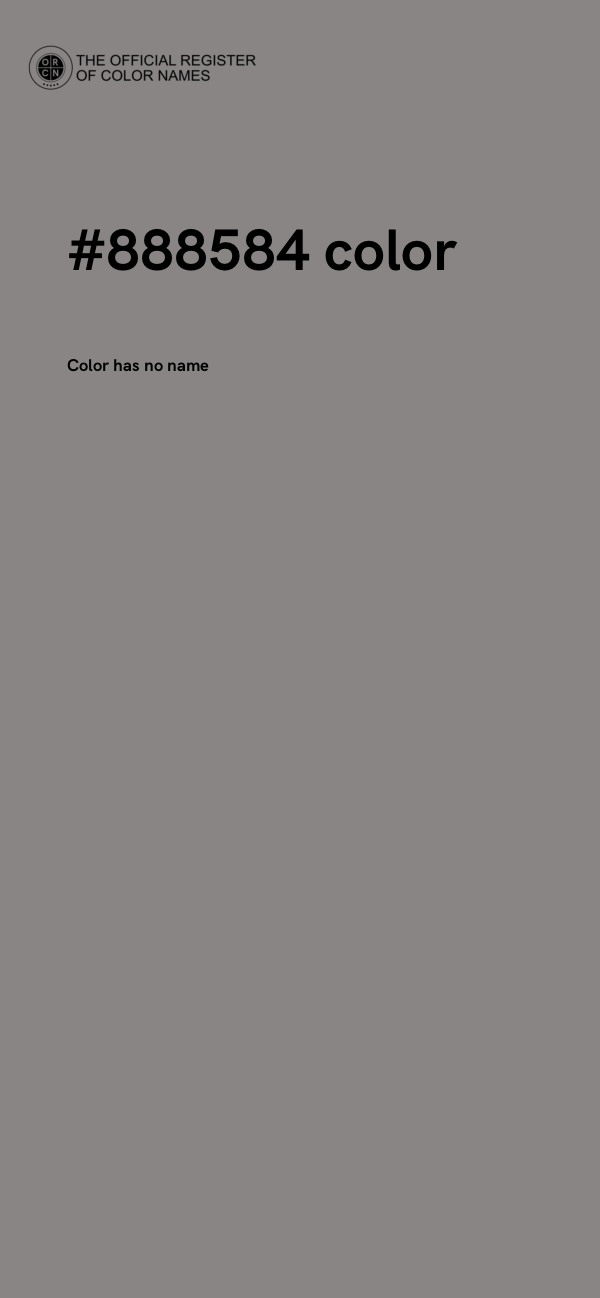 #888584 color image