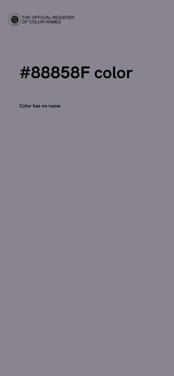 #88858F color image