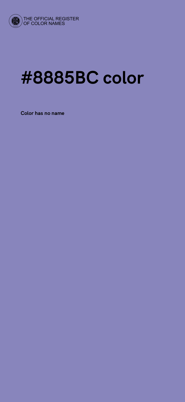 #8885BC color image