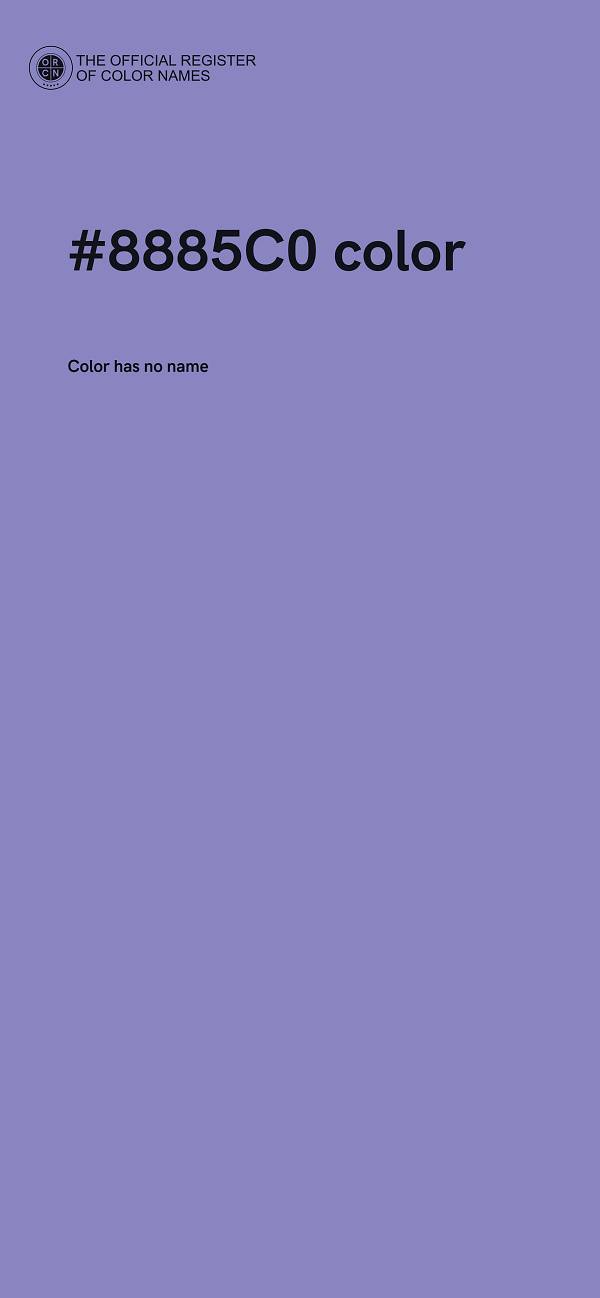 #8885C0 color image
