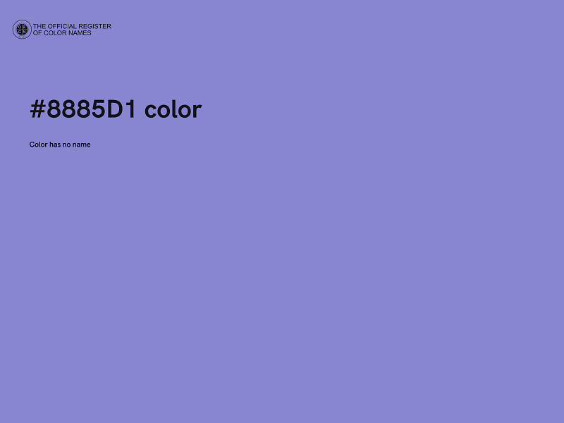 #8885D1 color image