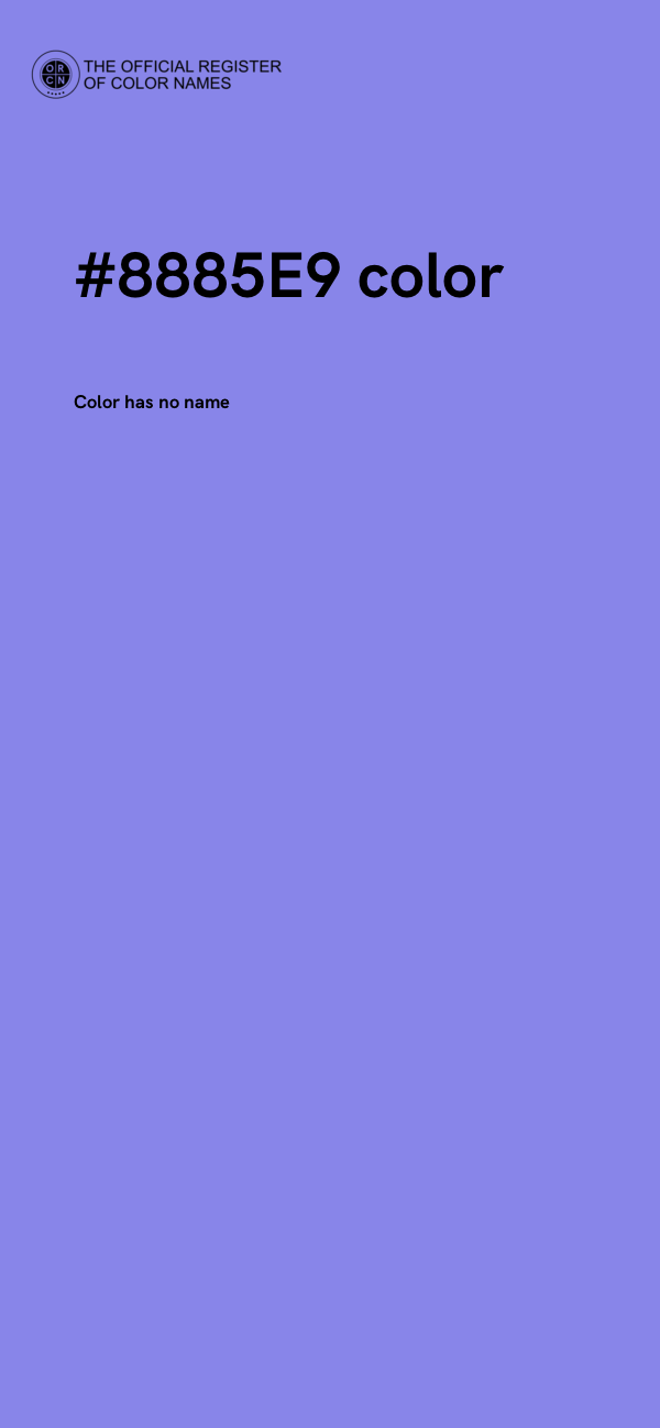 #8885E9 color image