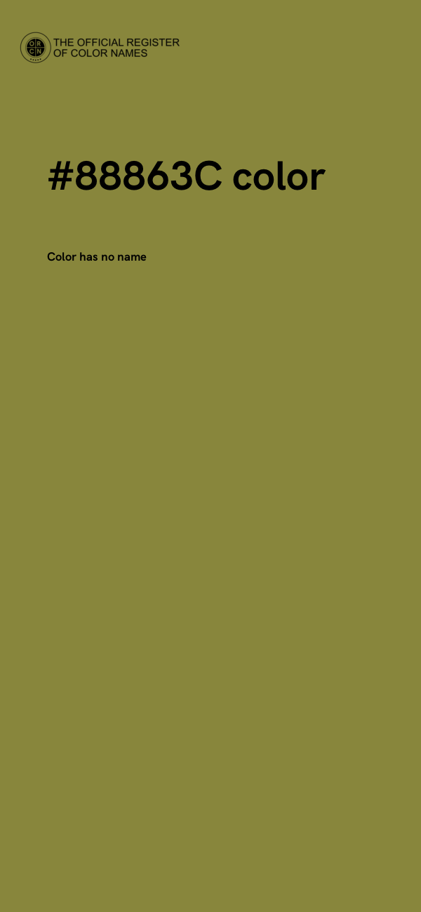 #88863C color image