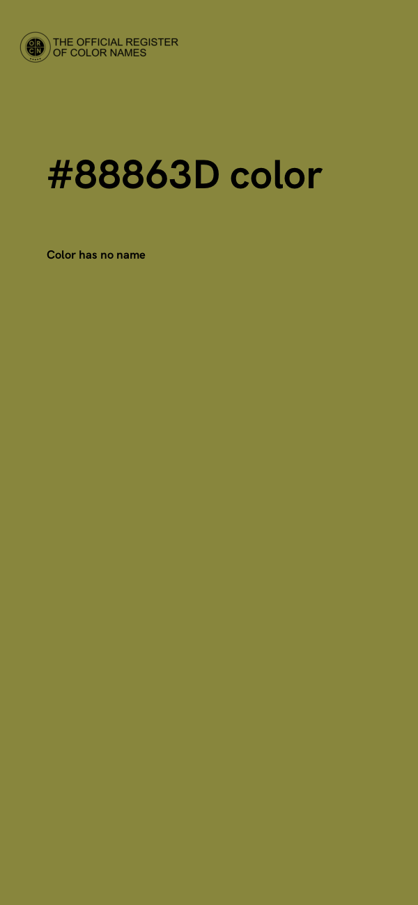 #88863D color image