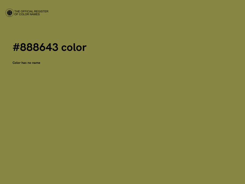 #888643 color image