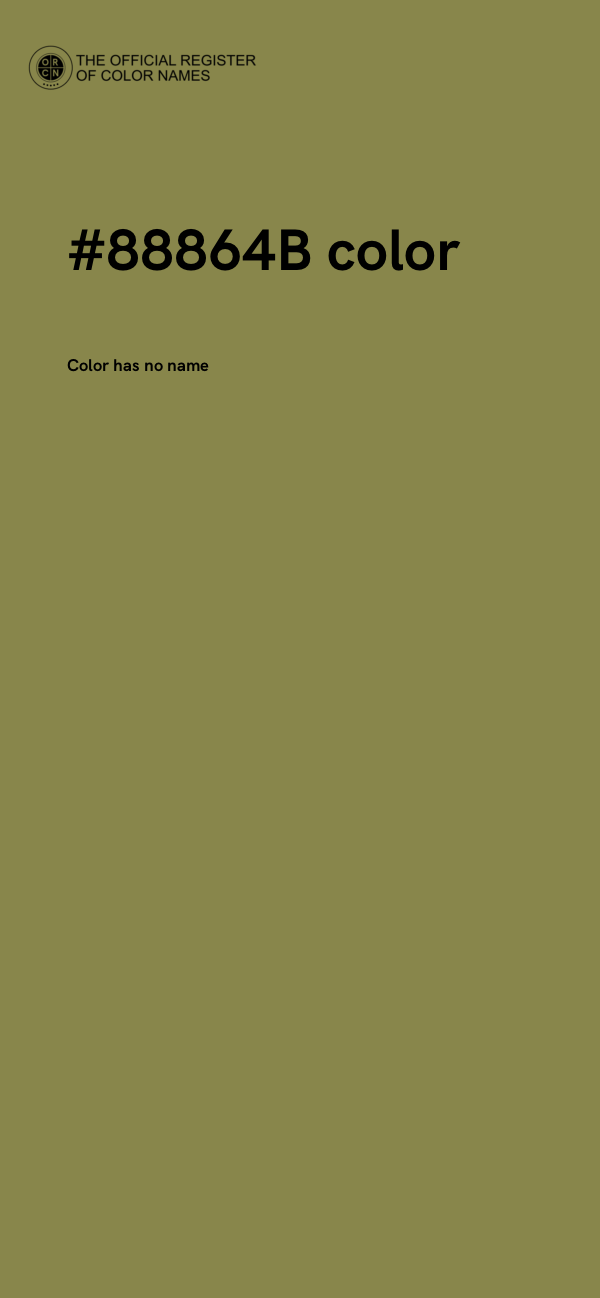 #88864B color image