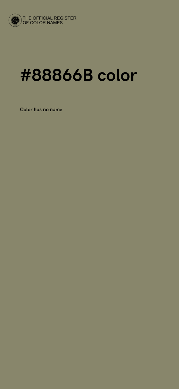 #88866B color image