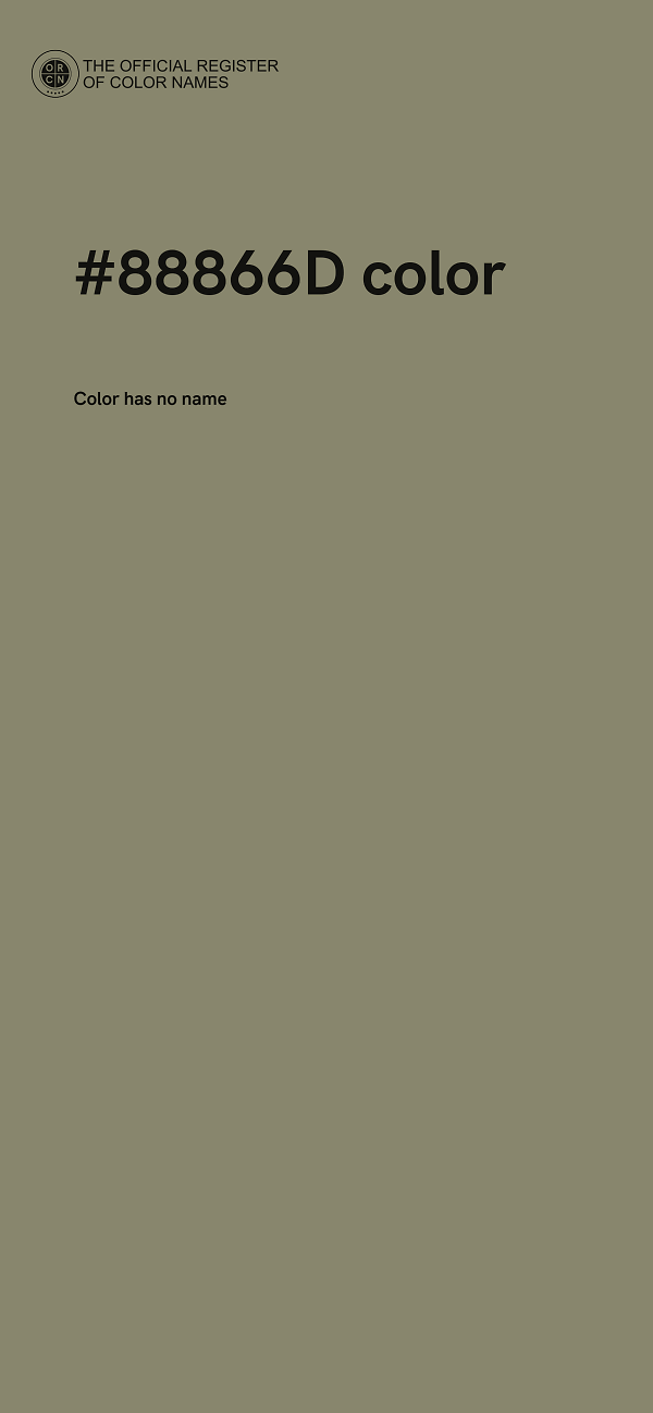 #88866D color image
