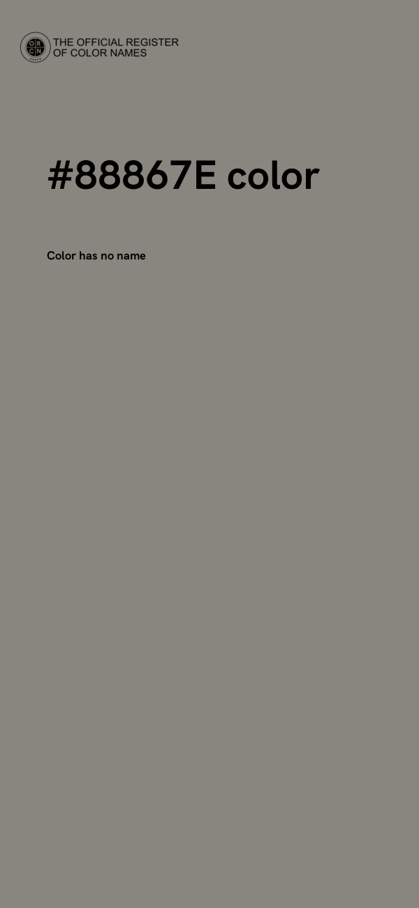 #88867E color image