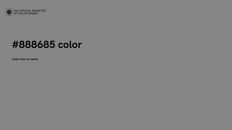 #888685 color image