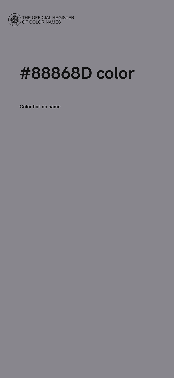 #88868D color image