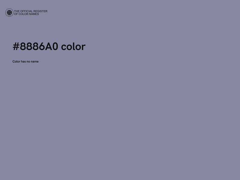 #8886A0 color image