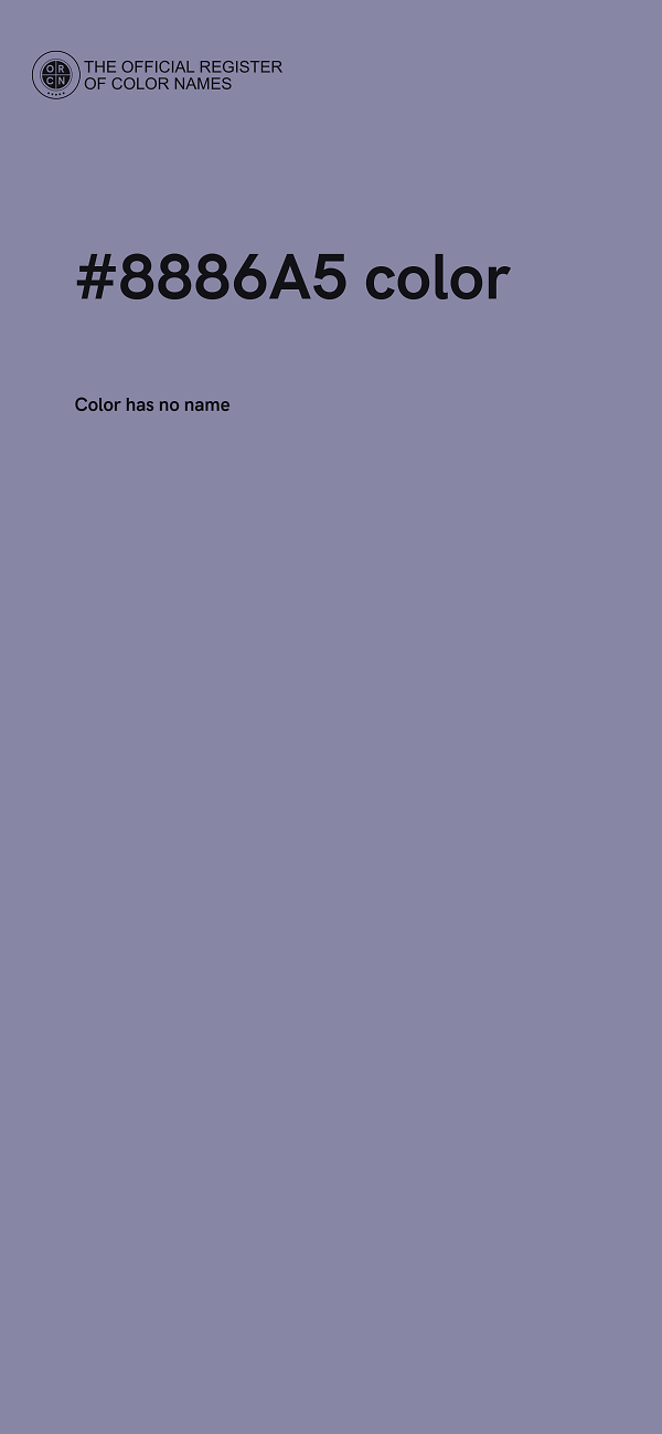 #8886A5 color image