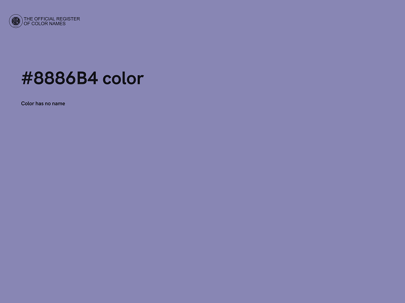#8886B4 color image