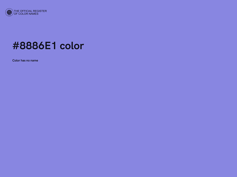 #8886E1 color image