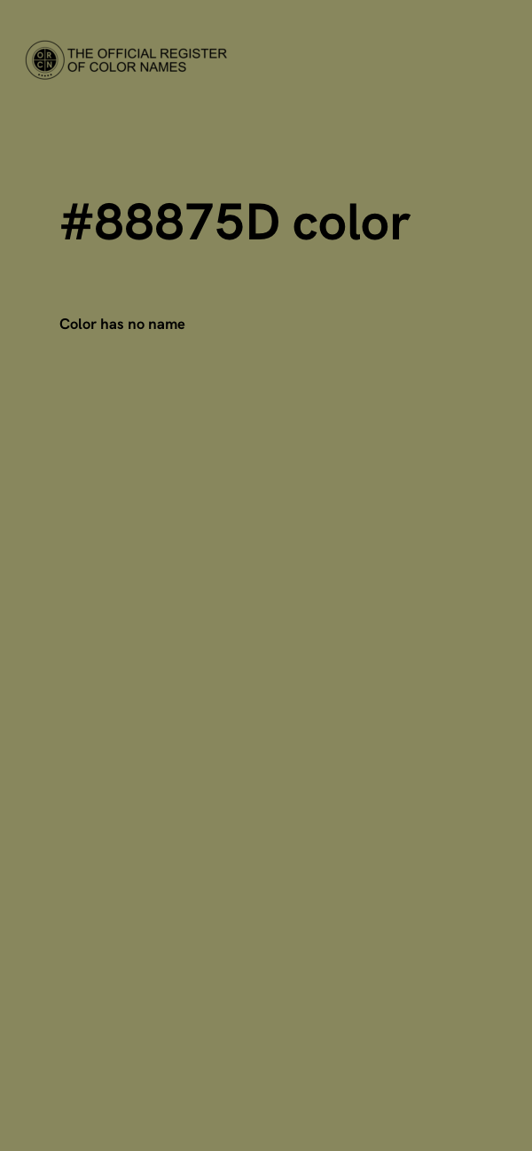 #88875D color image