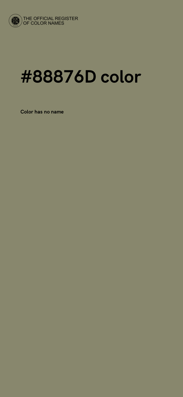 #88876D color image