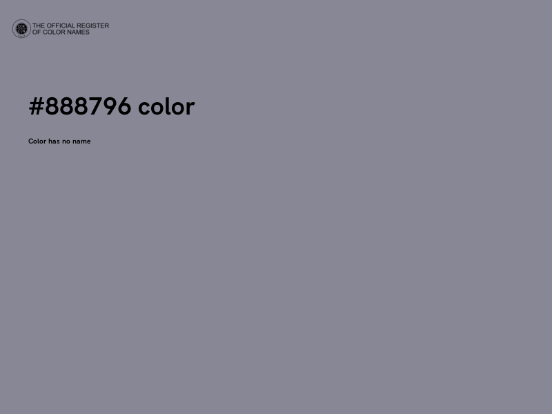 #888796 color image