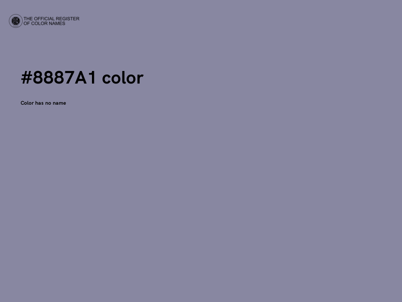 #8887A1 color image