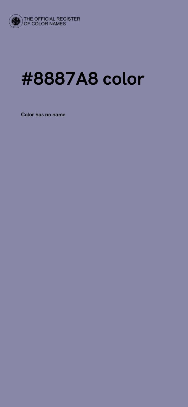 #8887A8 color image