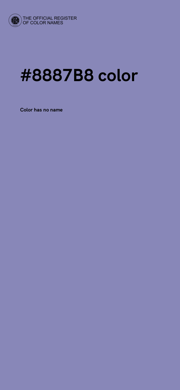 #8887B8 color image